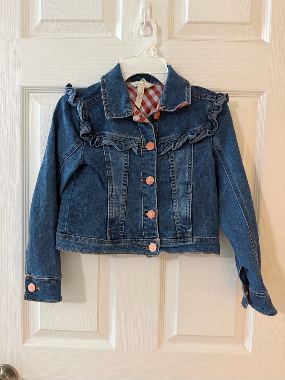 Matilda Jane Girls Denim Ruffle Jacket - Blue